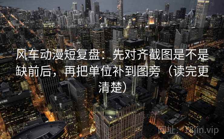 风车动漫短复盘：先对齐截图是不是缺前后，再把单位补到图旁（读完更清楚）  第2张